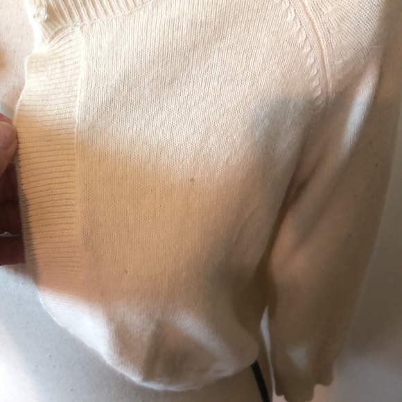 Cropped Sweater, shrug, vintage pin embellishment - Picture 5 of 8